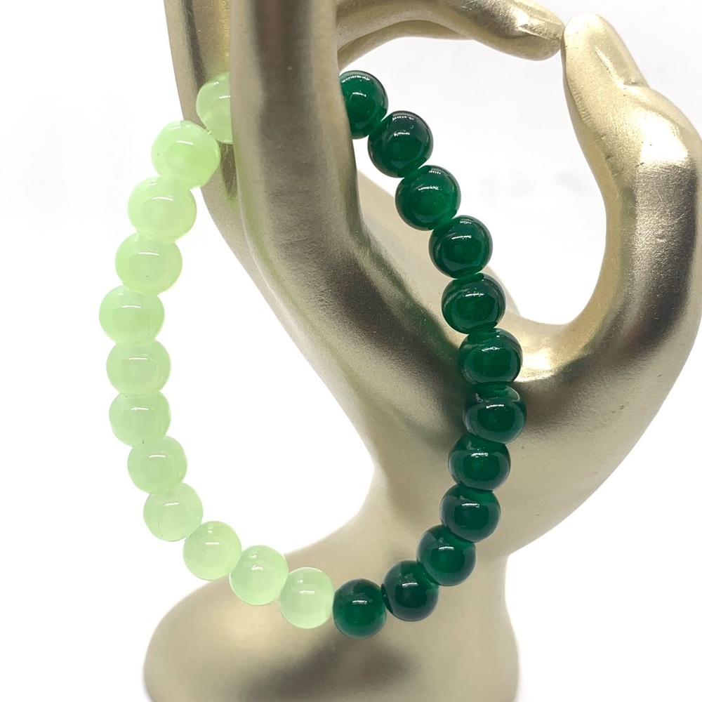 [Forest Wood] Stretchey Elastic Glass Beaded Bracelet